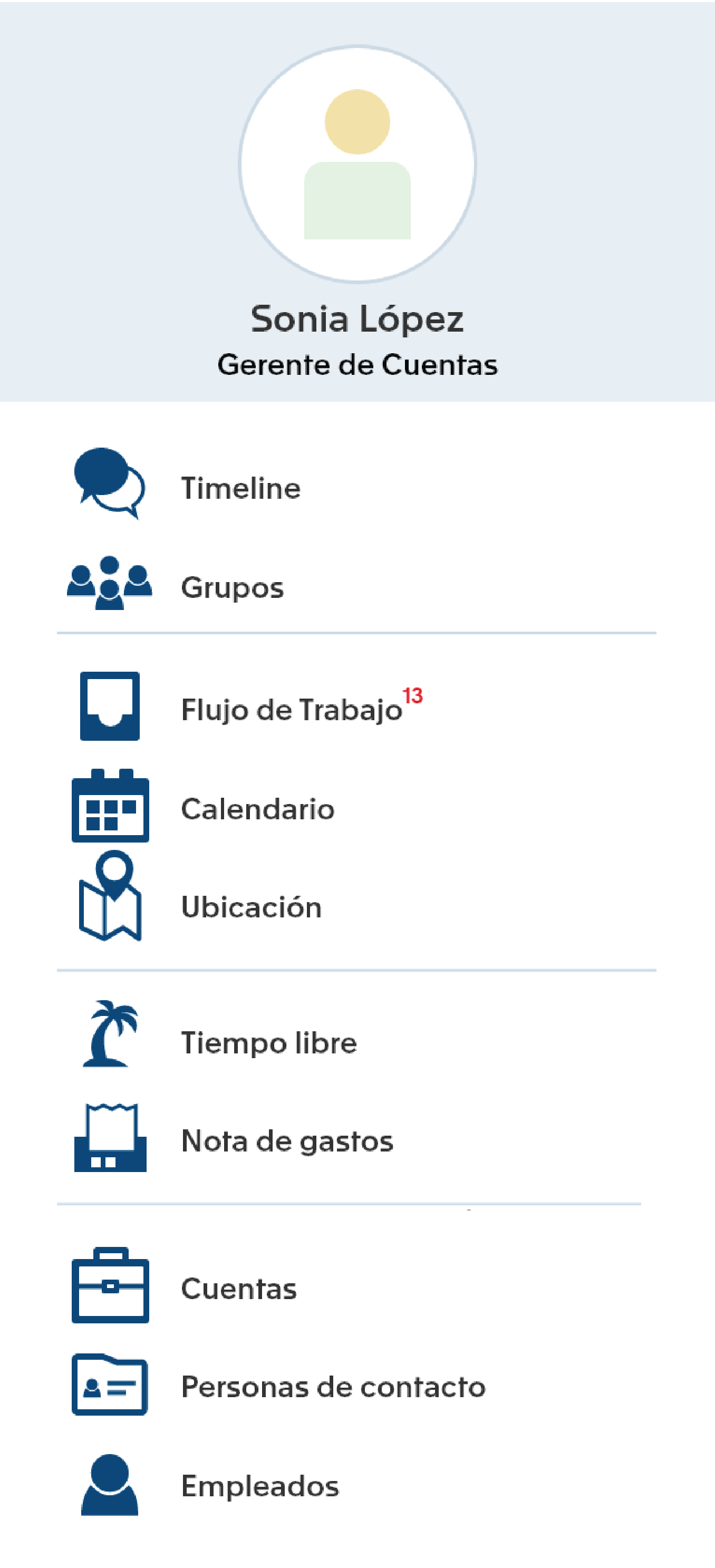 screenshot of Exact for CRM
